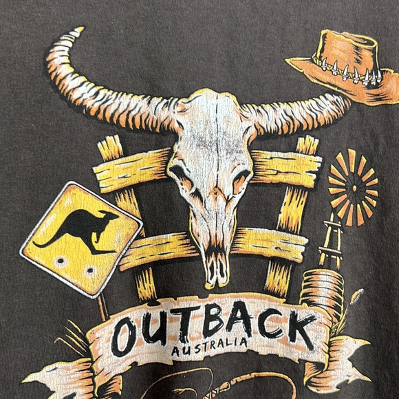 Gooses T-Shirts Boys 14 Brown Outback Australia Graphic Short Sleeve Cas… - Picture 7 of 9